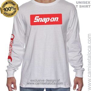 SNAP-ON LOGO T-SHIRT * HIGH QUALITY BRAND NEW CLOTHING - 2022 COLLECTION LONG/S.